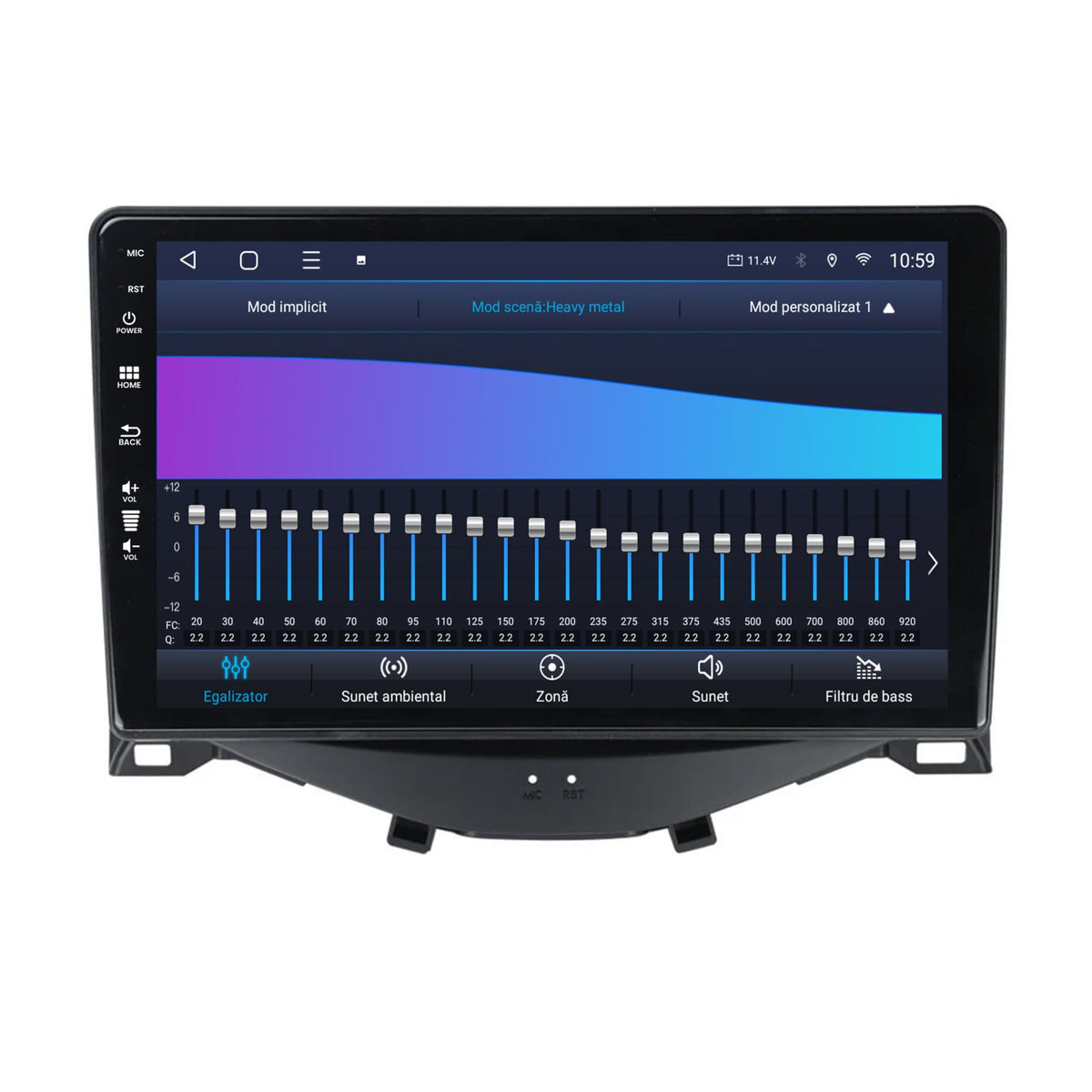 Navigatie HUB64 Citroen C1 / Peugeot 108 / Toyota AYGO (2014-2022), 6GB RAM, Android, Octacore, Slot Sim 4G, DSP, GPS, Wi-FI, Carplay, Android Auto, USB, Bluetooth, Waze, Touchscreen, 9 Inch