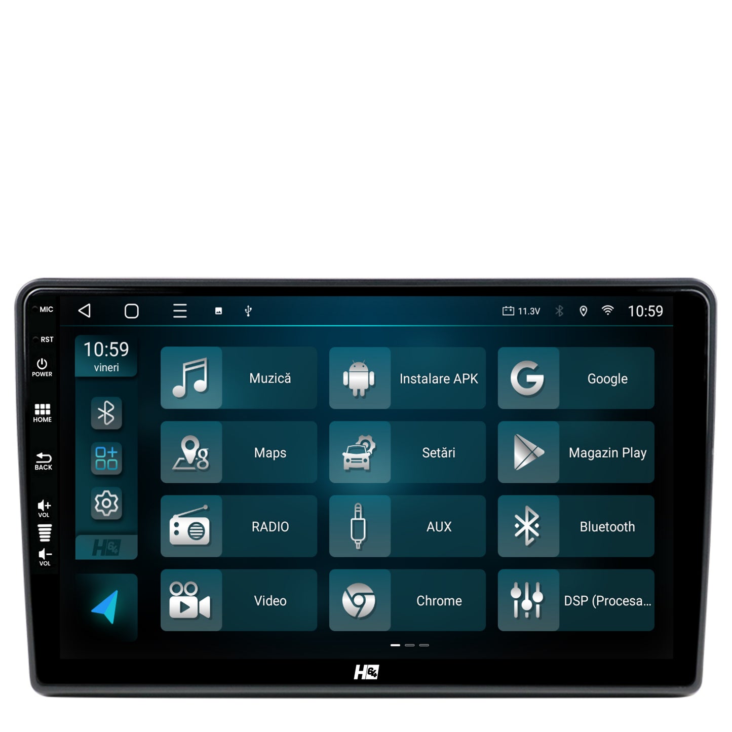 Navigatie HUB64 Citroen Berlingo (2008-2019), 6GB RAM, Android, Octacore, Slot Sim 4G, DSP, GPS, Wi-FI, Carplay, Android Auto, USB, Bluetooth, Waze, Touchscreen, 9 Inch
