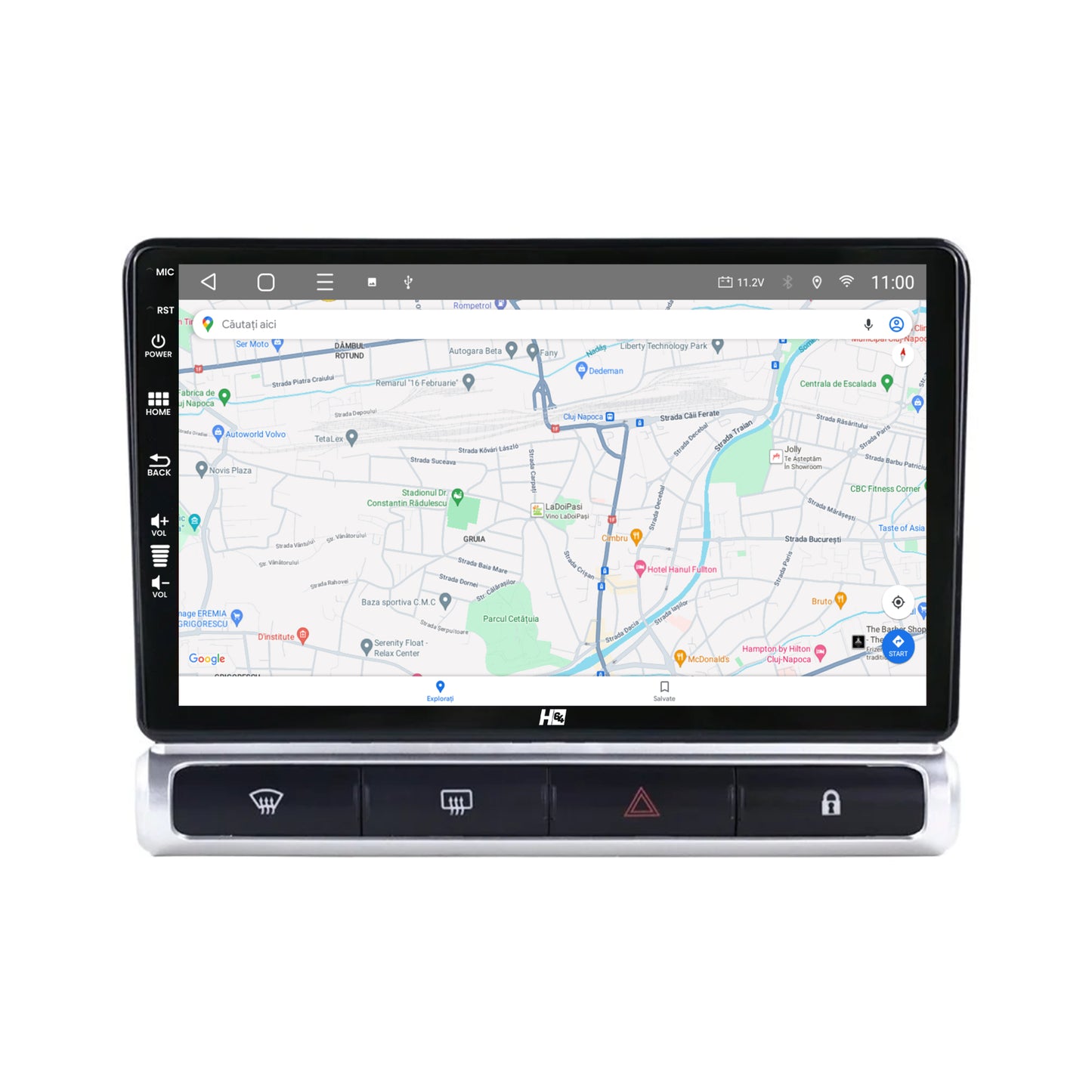 Navigatie HUB64 Citroen C3(2024+) High-V, 4GB RAM, Android, Quadcore, DSP, GPS, Wi-FI, Carplay, Android Auto, USB, Bluetooth, Waze, Touchscreen, 9 Inch