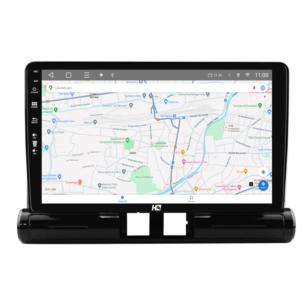 Navigatie HUB64 Citroen C3 (2024+) Low-V, 2GB RAM, Android, GPS, Wi-FI, Carplay, Android Auto, USB, Bluetooth, Radio, Waze, Touchscreen, 9 Inch