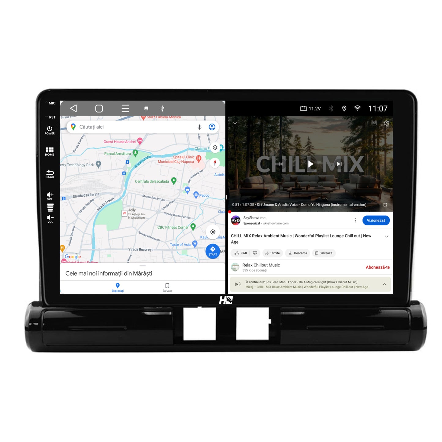 Navigatie HUB64 Citroen C3 (2024+) Low-V, 4GB RAM, Android, Octacore, Slot Sim 4G, DSP, GPS, Wi-FI, Carplay, Android Auto, USB, Bluetooth, Waze, Touchscreen, 9 Inch