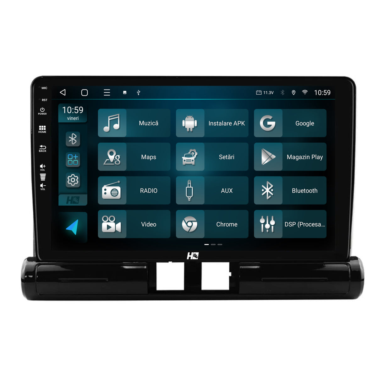 Navigatie HUB64 Citroen C3 (2024+) Low-V, 6GB RAM, Android, Octacore, Slot Sim 4G, DSP, GPS, Wi-FI, Carplay, Android Auto, USB, Bluetooth, Waze, Touchscreen, 9 Inch