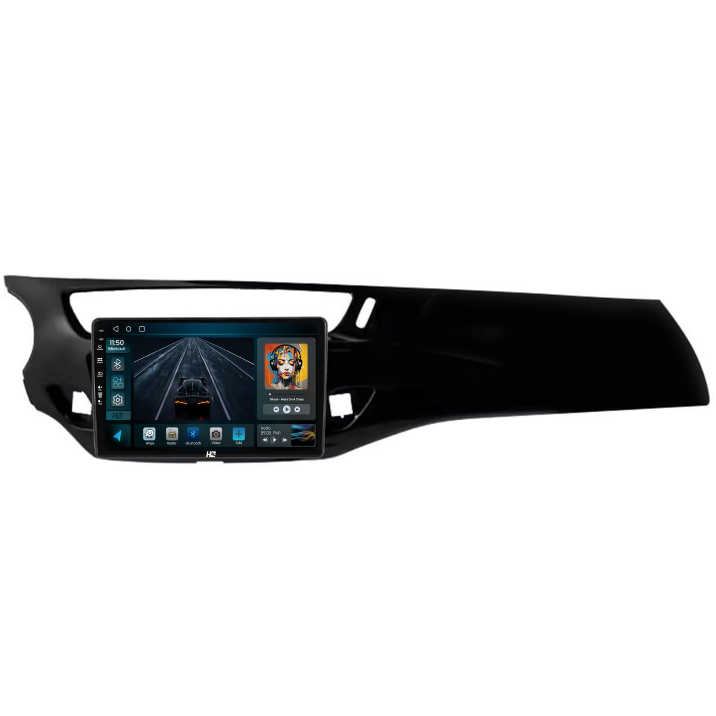 Navigatie HUB64 Citroen C3 II (2009-2016), 2GB RAM, Android, GPS, Wi-FI, Carplay, Android Auto, USB, Bluetooth, Radio, Waze, Touchscreen, 9 inch