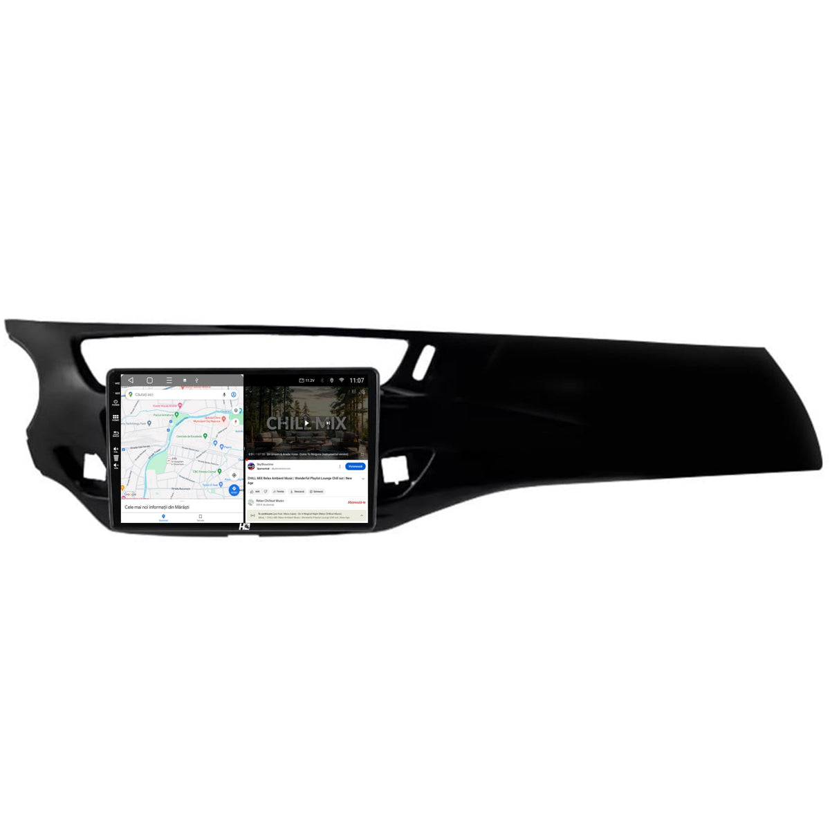 Navigatie HUB64 Citroen C3 II (2009-2016), 4GB RAM, Android, Octacore, Slot Sim 4G, DSP, GPS, Wi-FI, Carplay, Android Auto, USB, Bluetooth, Waze, Touchscreen, 9 inch