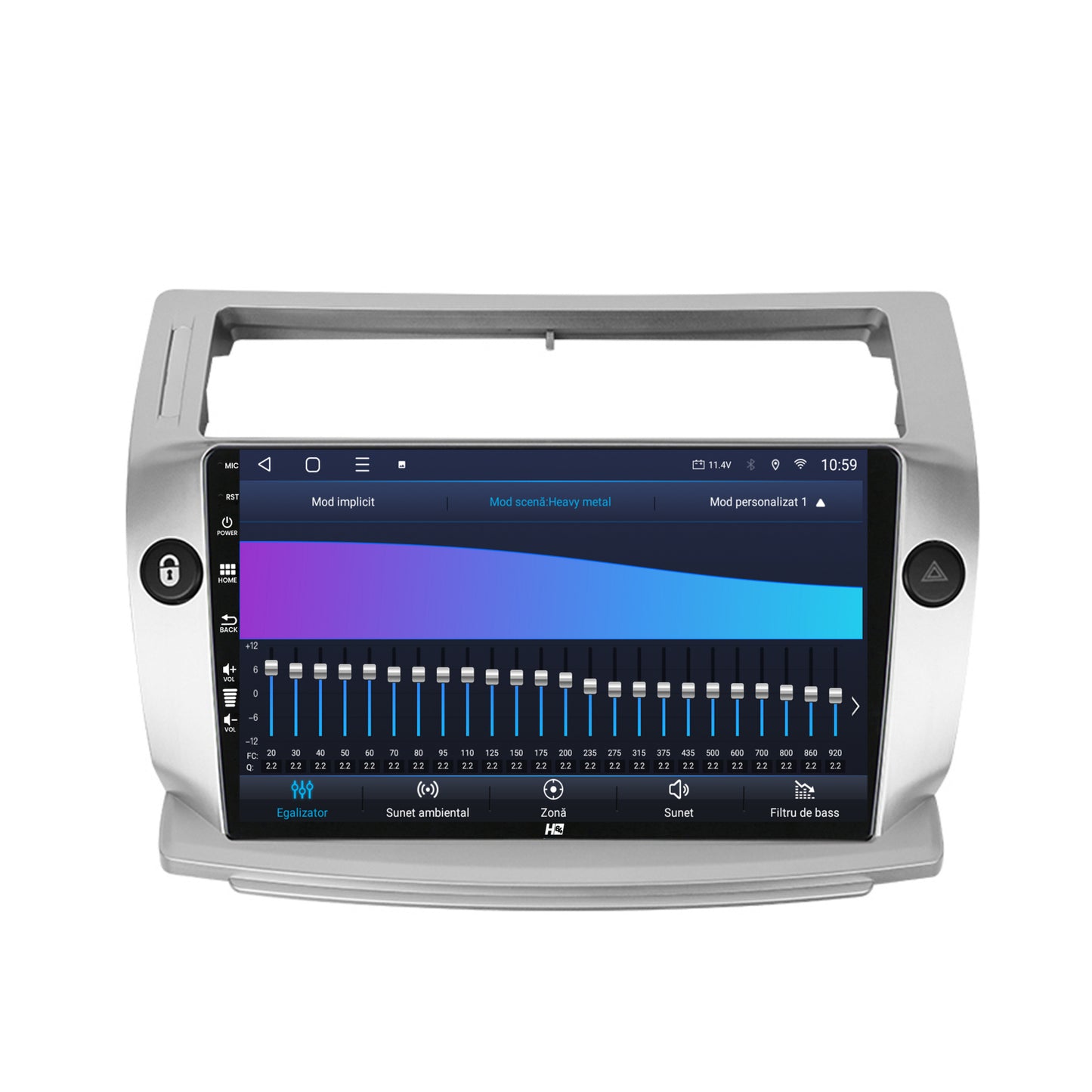 Navigatie HUB64 Citroen C4 (2004-2014), 6GB RAM, Android, Octacore, Slot Sim 4G, DSP, GPS, Wi-FI, Carplay, Android Auto, USB, Bluetooth, Waze, Touchscreen, 9 Inch