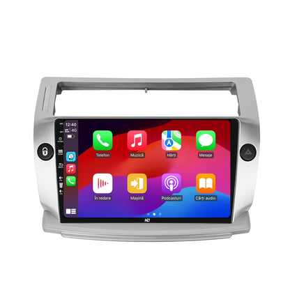 Navigatie HUB64 Citroen C4 (2004-2014), 8GB RAM, Android, Octacore, Slot Sim 4G, DSP, GPS, Wi-FI, Carplay, Android Auto, USB, Bluetooth, Waze, Touchscreen, 9 Inch