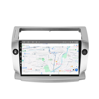 Navigatie HUB64 Citroen C4 (2004-2014), 8GB RAM, Android, Octacore, Slot Sim 4G, DSP, GPS, Wi-FI, Carplay, Android Auto, USB, Bluetooth, Waze, Touchscreen, 9 Inch