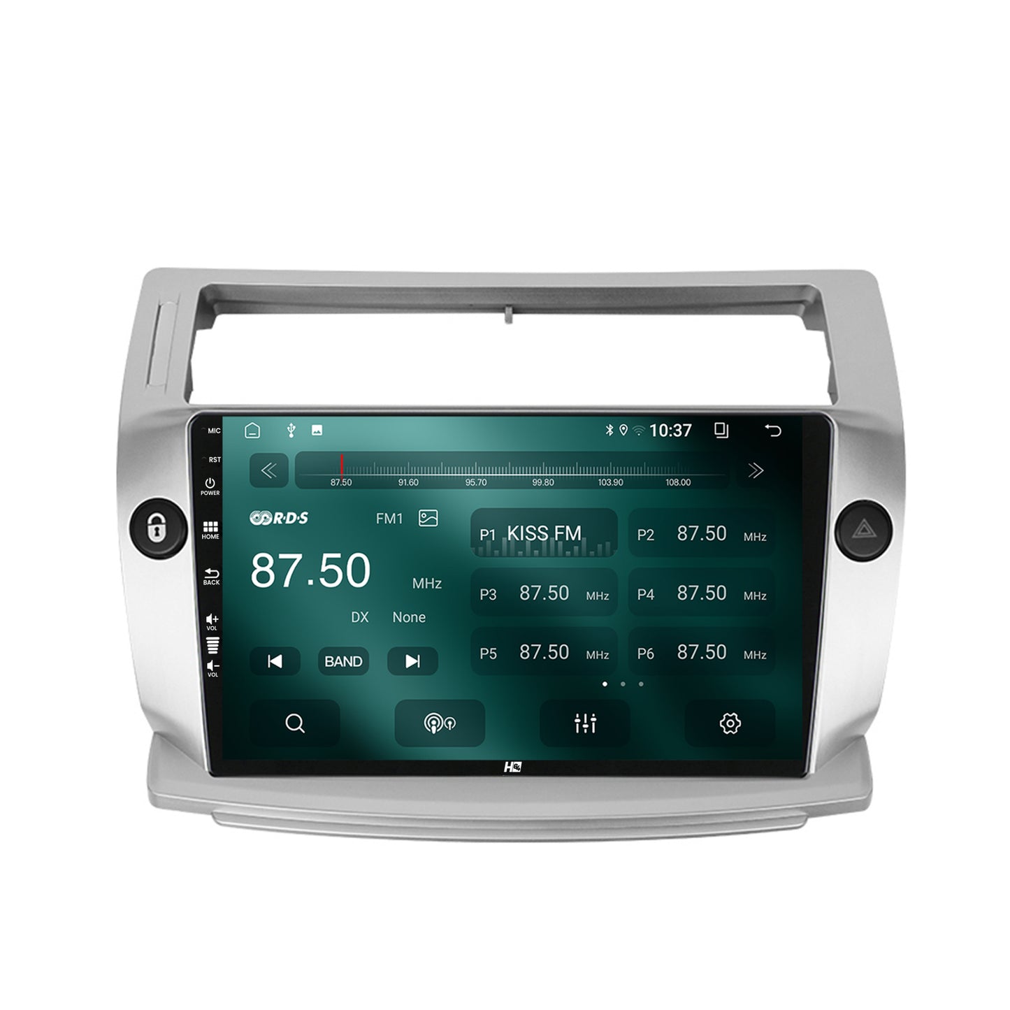Navigatie HUB64 Citroen C4 (2004-2014), 2GB RAM, Android, GPS, Wi-FI, Carplay, Android Auto, USB, Bluetooth, Radio, Waze, Touchscreen, 9 inch
