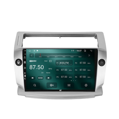 Navigatie HUB64 Citroen C4 (2004-2014), 2GB RAM, Android, GPS, Wi-FI, Carplay, Android Auto, USB, Bluetooth, Radio, Waze, Touchscreen, 9 inch