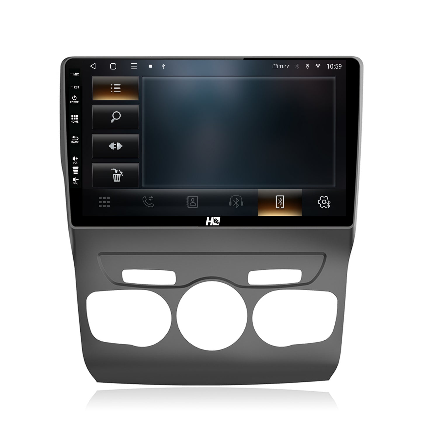 Navigatie HUB64 Citroen C4L (2011-2016), 2GB RAM, Android, GPS, Wi-FI, Carplay, Android Auto, USB, Bluetooth, Radio, Waze, Touchscreen, 10.1 inch