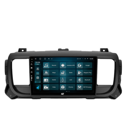 Navigatie HUB64 Citroen Jumpy / Peugeot Expert (2017-2021), 2GB RAM, Android, GPS, Wi-FI, Carplay, Android Auto, USB, Bluetooth, Radio, Waze, Touchscreen, 9 inch