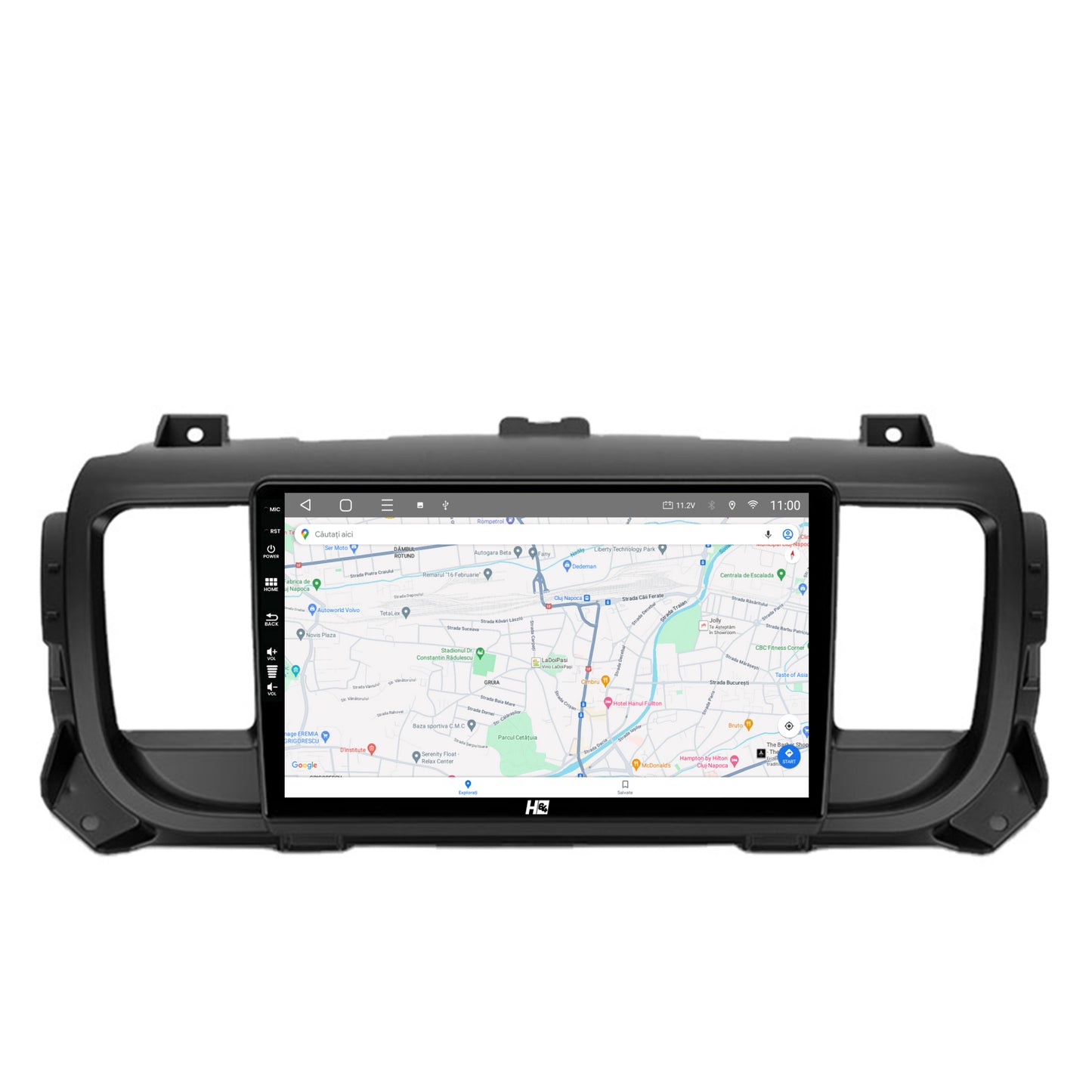 Navigatie HUB64 Citroen Jumpy / Peugeot Expert (2017-2021), 6GB RAM, Android, Octacore, Slot Sim 4G, DSP, GPS, Wi-FI, Carplay, Android Auto, USB, Bluetooth, Waze, Touchscreen, 9 Inch
