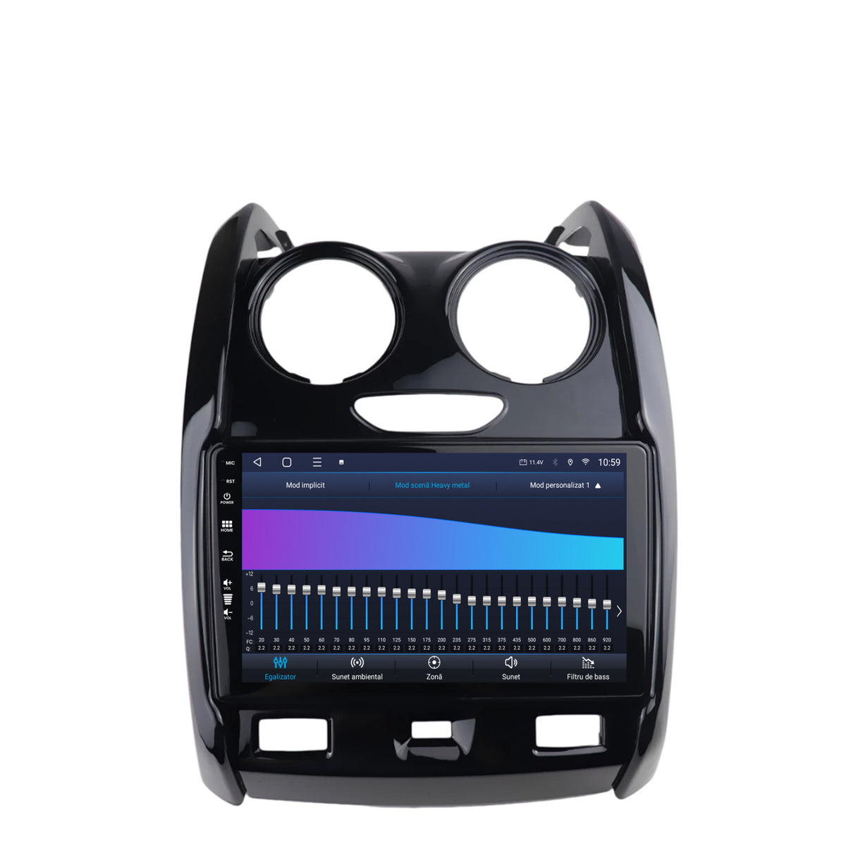 Navigatie HUB64 Dacia Duster (2012-2019), 4GB RAM, Android, Octacore, Slot Sim 4G, DSP, GPS, Wi-FI, Carplay, Android Auto, USB, Bluetooth, Waze, Touchscreen, 9 inch
