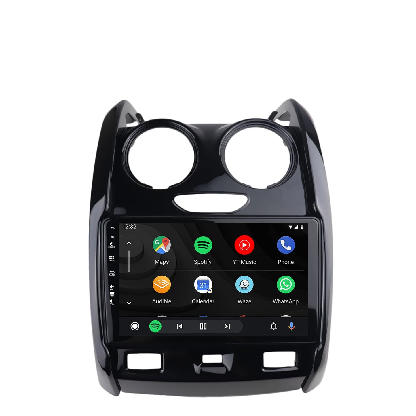 Navigatie HUB64 Dacia Duster (2012-2019), 4GB RAM, Android, Quadcore, DSP, GPS, Wi-FI, Carplay, Android Auto, USB, Bluetooth, Waze, Touchscreen, 9 inch