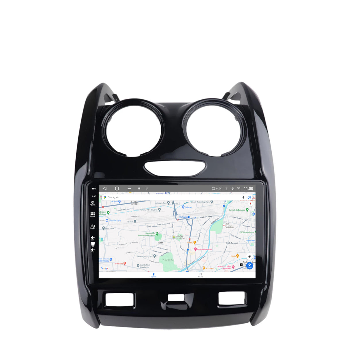 Navigatie HUB64 Dacia Duster (2012-2019), 4GB RAM, Android, Octacore, Slot Sim 4G, DSP, GPS, Wi-FI, Carplay, Android Auto, USB, Bluetooth, Waze, Touchscreen, 9 inch