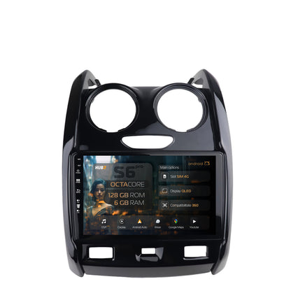 Navigatie HUB64 Dacia Duster (2012-2019), 6GB RAM, Android, Octacore, Slot Sim 4G, DSP, GPS, Wi-FI, Carplay, Android Auto, USB, Bluetooth, Waze, Touchscreen, 9 Inch