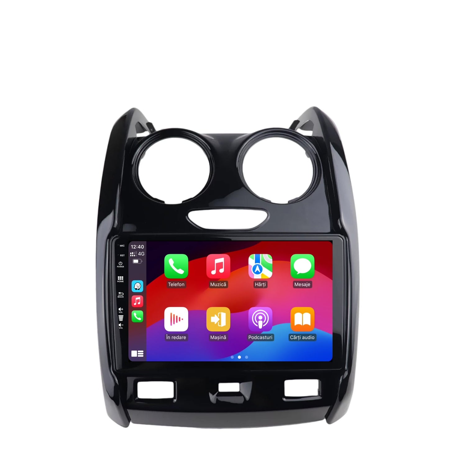 Navigatie HUB64 Dacia Duster (2012-2019), 8GB RAM, Android, Octacore, Slot Sim 4G, DSP, GPS, Wi-FI, Carplay, Android Auto, USB, Bluetooth, Waze, Touchscreen, 9 Inch