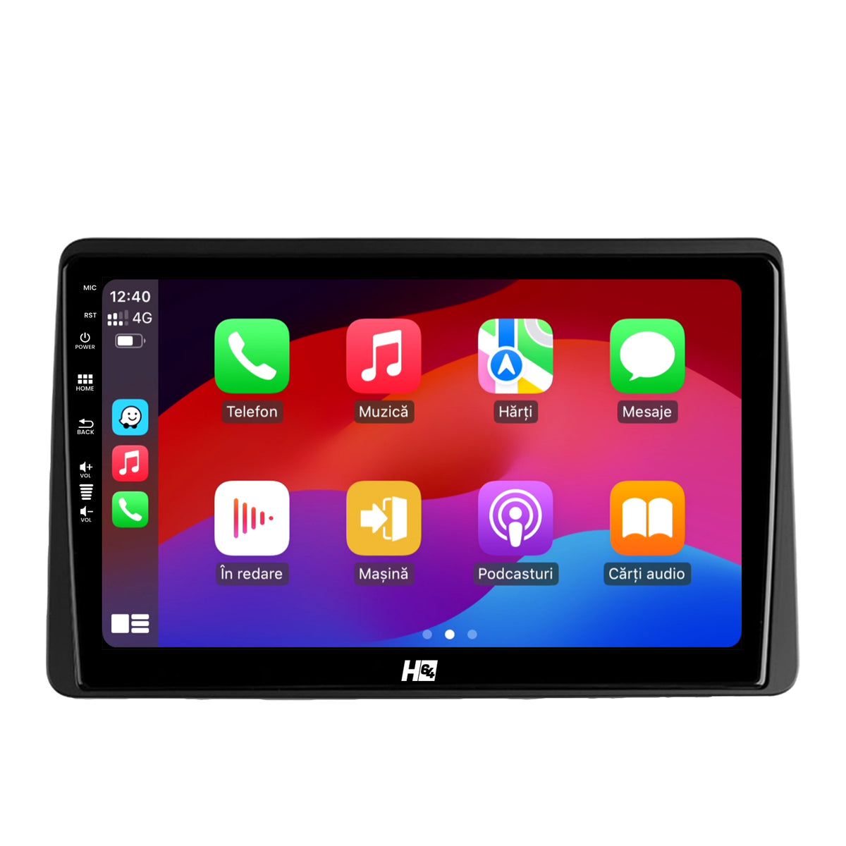 Navigatie HUB64 Dacia Duster (2018-2021), 4GB RAM, Android, Quadcore, DSP, GPS, Wi-FI, Carplay, Android Auto, USB, Bluetooth, Waze, Touchscreen, 10.1 Inch