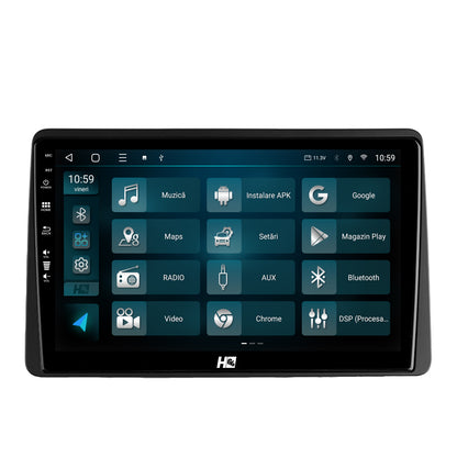 Navigatie HUB64 Dacia Duster (2018-2021), 4GB RAM, Android, Quadcore, DSP, GPS, Wi-FI, Carplay, Android Auto, USB, Bluetooth, Waze, Touchscreen, 10.1 Inch