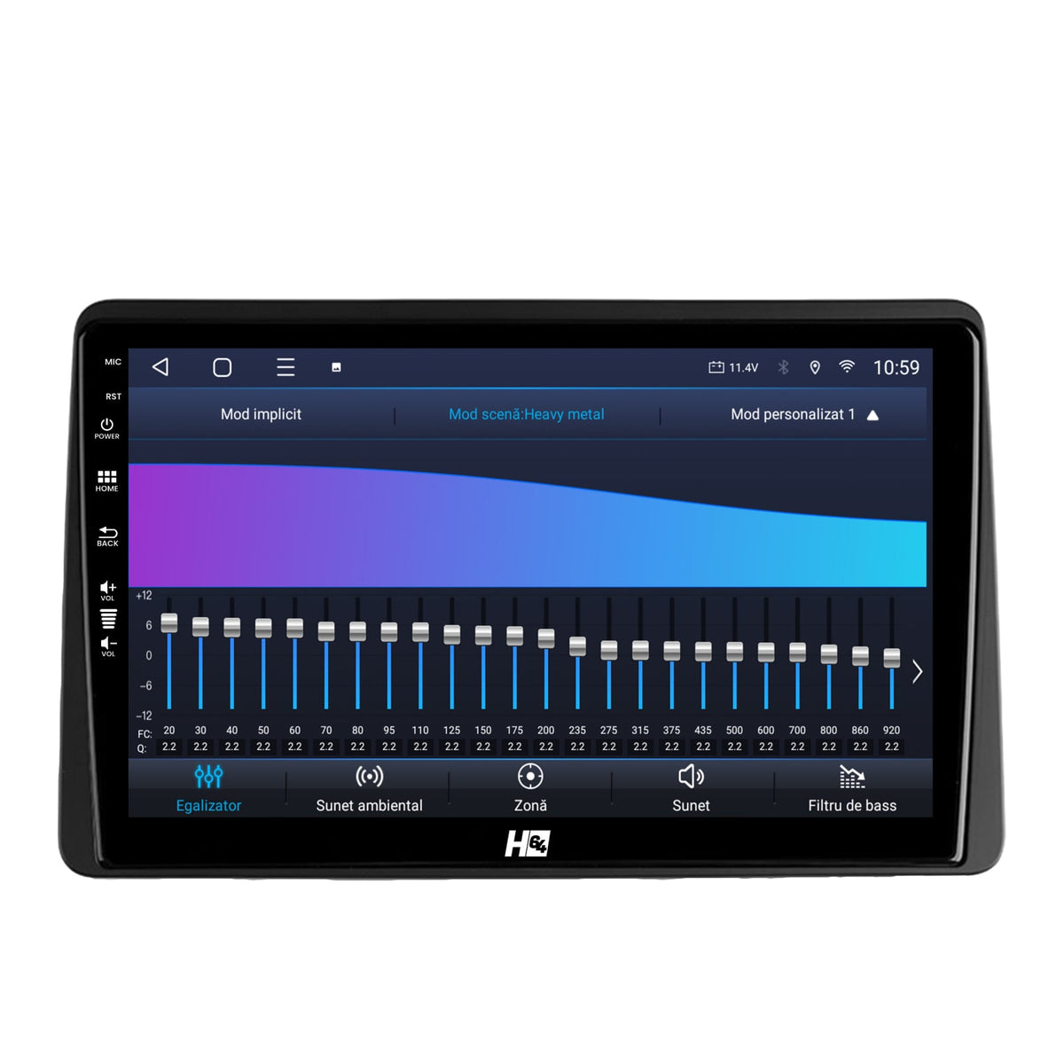 Navigatie HUB64 Dacia Duster (2018-2021), 8GB RAM, Android, Octacore, Slot Sim 4G, DSP, GPS, Wi-FI, Carplay, Android Auto, USB, Bluetooth, Waze, Touchscreen, 10.1 Inch