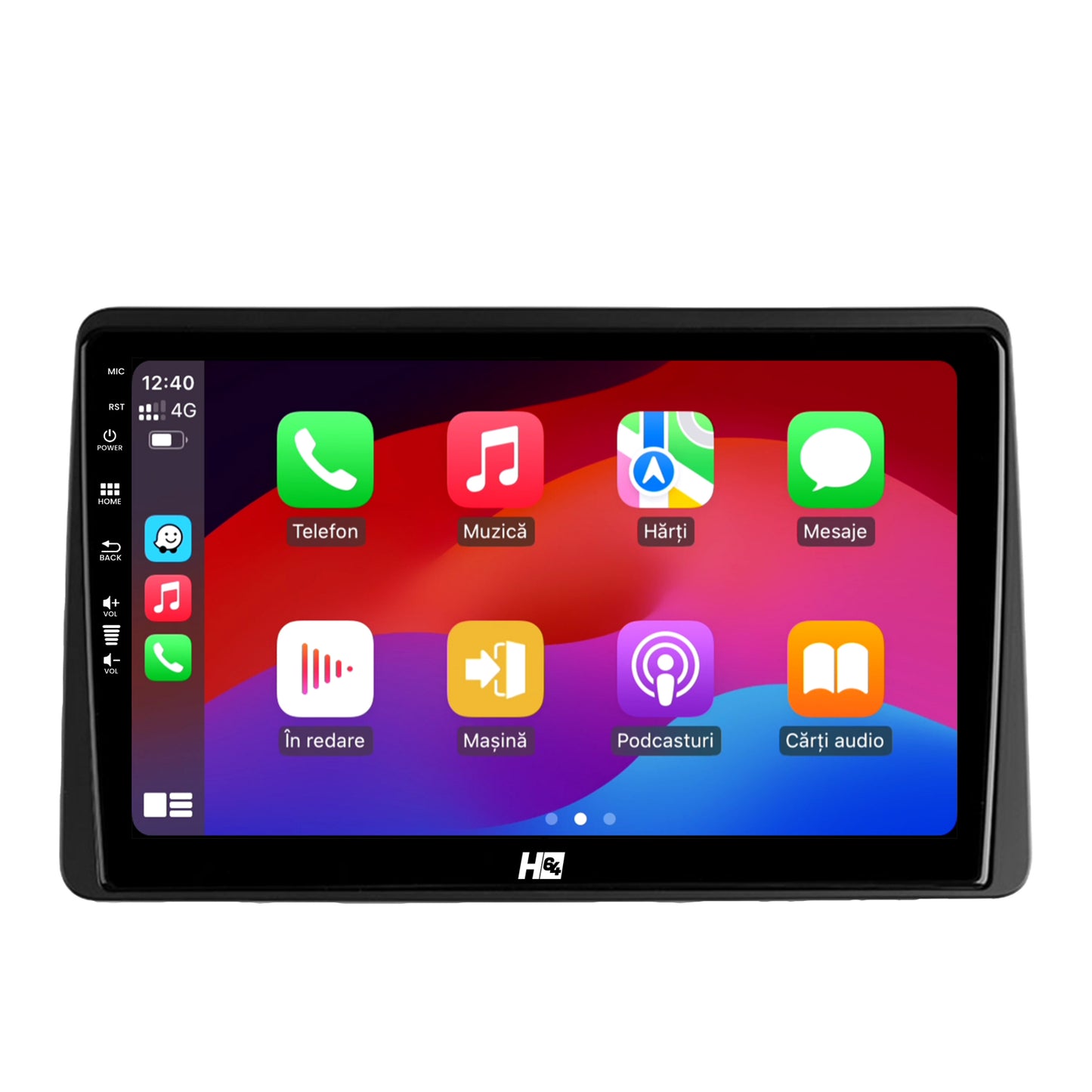 Navigatie HUB64 Dacia Duster (2018-2021), 8GB RAM, Android, Octacore, Slot Sim 4G, DSP, GPS, Wi-FI, Carplay, Android Auto, USB, Bluetooth, Waze, Touchscreen, 10.1 Inch