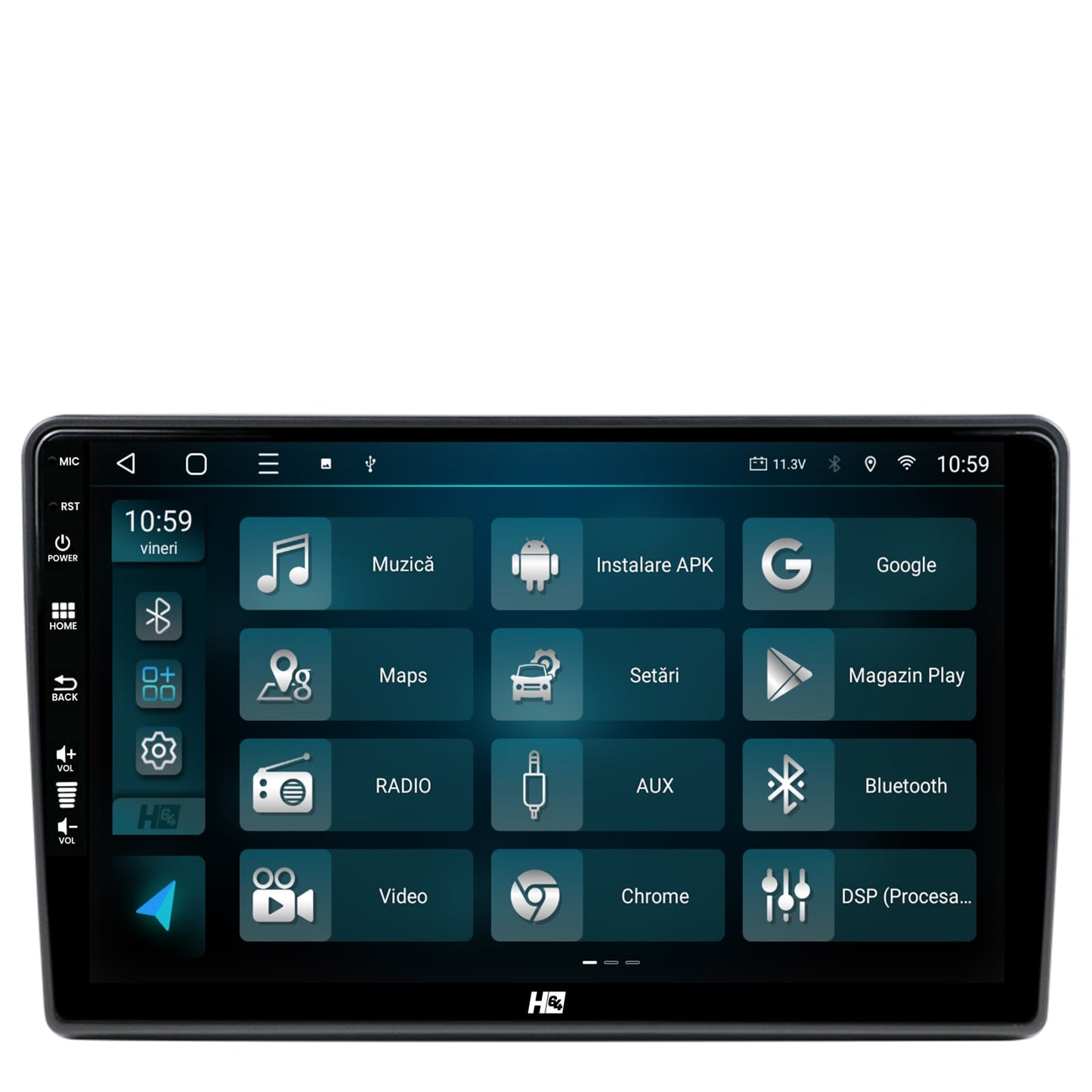 Navigatie HUB64 Dacia Duster (2024+), 2GB RAM, Android, GPS, Wi-FI, Carplay, Android Auto, USB, Bluetooth, Radio, Waze, Touchscreen, 10.1 inch