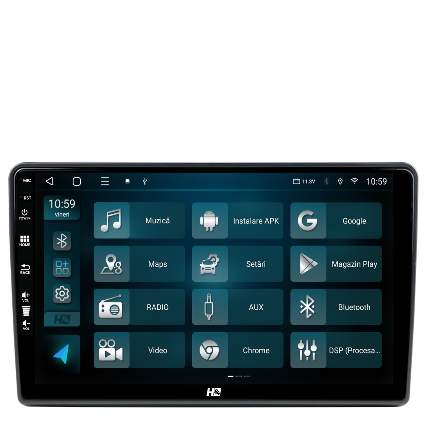 Navigatie HUB64 Dacia Duster (2024+), 6GB RAM, Android, Octacore, Slot Sim 4G, DSP, GPS, Wi-FI, Carplay, Android Auto, USB, Bluetooth, Waze, Touchscreen, 10,1 Inch