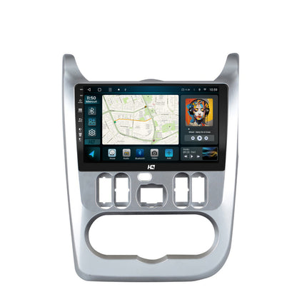 Navigatie HUB64 Dacia Logan, Duster, Sandero (2009-2013), 8GB RAM, Android, Octacore, Slot Sim 4G, DSP, GPS, Wi-FI, Carplay, Android Auto, USB, Bluetooth, Waze, Touchscreen, 9 Inch