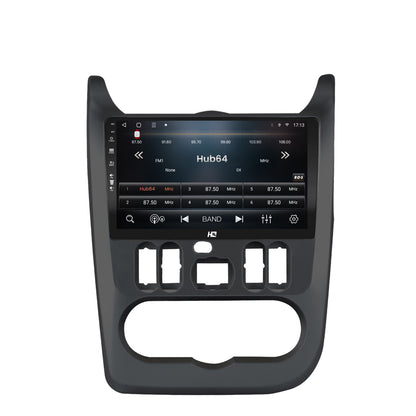 Navigatie HUB64 Dacia Logan / Duster / Sandero (2009-2015), 4GB RAM, Android, Octacore, Slot Sim 4G, DSP, GPS, Wi-FI, Carplay, Android Auto, USB, Bluetooth, Waze, Touchscreen, 9" inch