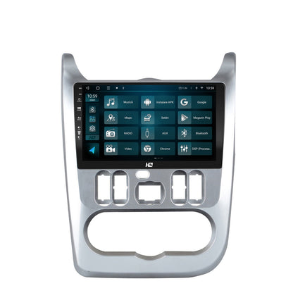 Navigatie HUB64 Dacia Logan / Duster / Sandero (2009-2015), 4GB RAM, Android, Quadcore, DSP, GPS, Wi-FI, Carplay, Android Auto, USB, Bluetooth, Waze, Touchscreen, 9 inch