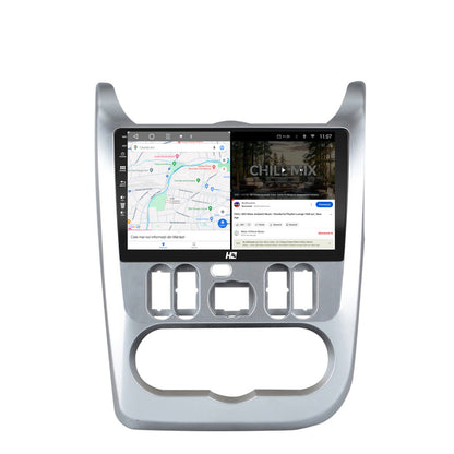 Navigatie HUB64 Dacia Logan / Duster / Sandero (2009-2015), 4GB RAM, Android, Octacore, Slot Sim 4G, DSP, GPS, Wi-FI, Carplay, Android Auto, USB, Bluetooth, Waze, Touchscreen, 9 inch