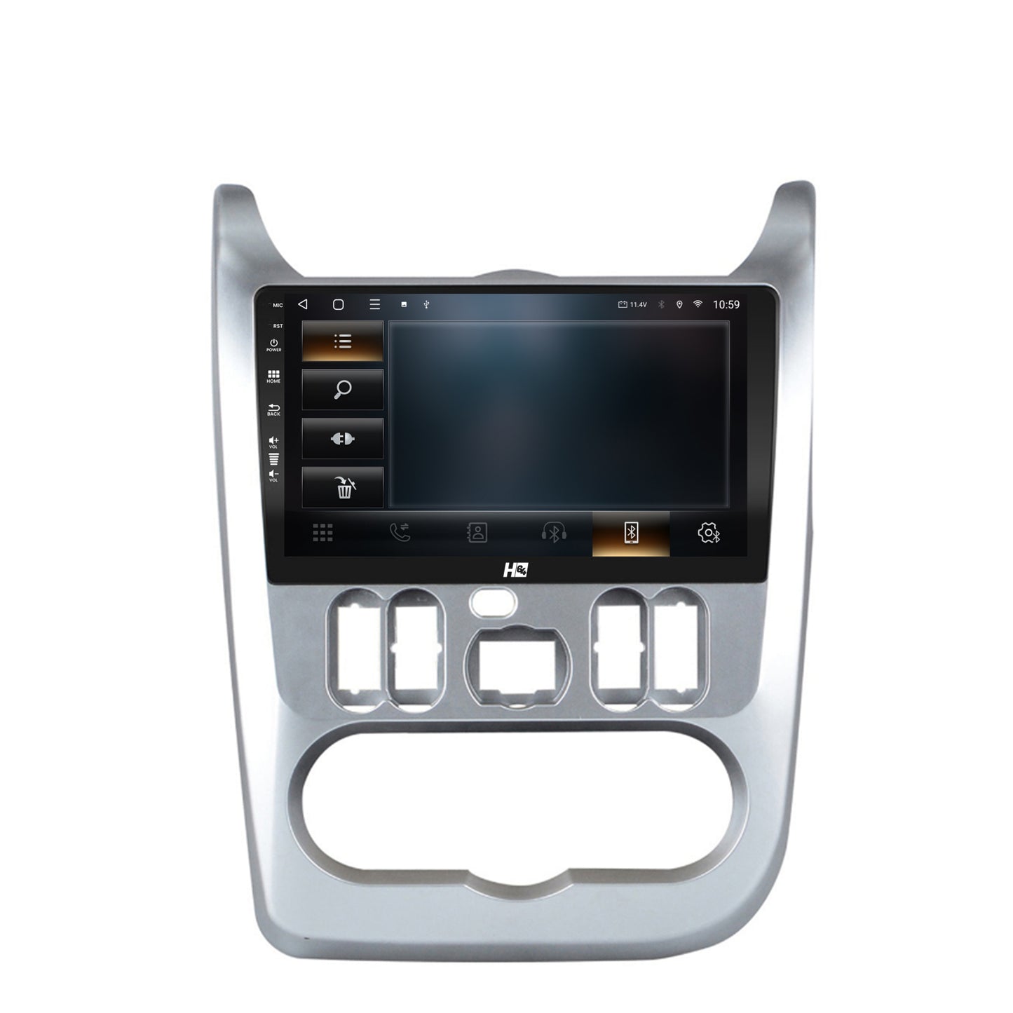 Navigatie HUB64 Dacia Logan / Duster / Sandero (2009-2015), 4GB RAM, Android, Octacore, Slot Sim 4G, DSP, GPS, Wi-FI, Carplay, Android Auto, USB, Bluetooth, Waze, Touchscreen, 9 inch