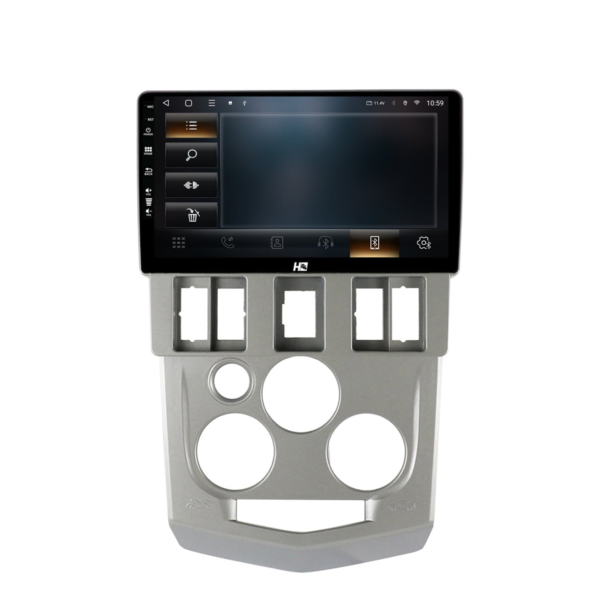 Navigatie HUB64 Dacia Logan PH1 (2004-2009), 8GB RAM, Android, Octacore, Slot Sim 4G, DSP, GPS, Wi-FI, Carplay, Android Auto, USB, Bluetooth, Waze, Touchscreen, 9 Inch