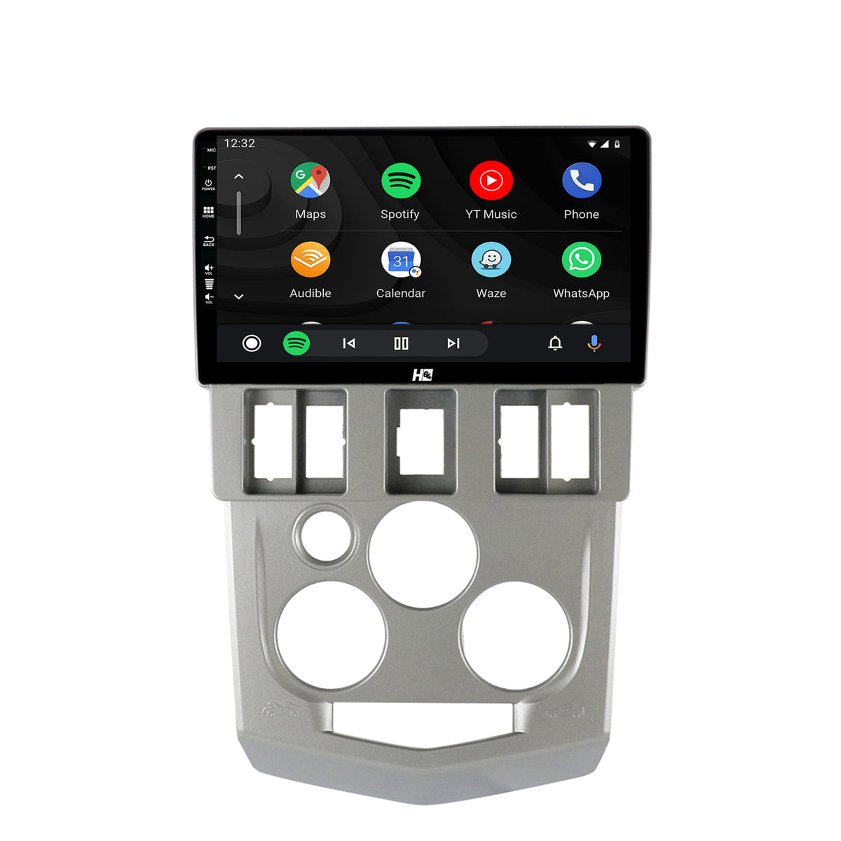 Navigatie HUB64 Dacia Logan PH1 (2004-2009), 8GB RAM, Android, Octacore, Slot Sim 4G, DSP, GPS, Wi-FI, Carplay, Android Auto, USB, Bluetooth, Waze, Touchscreen, 9 Inch