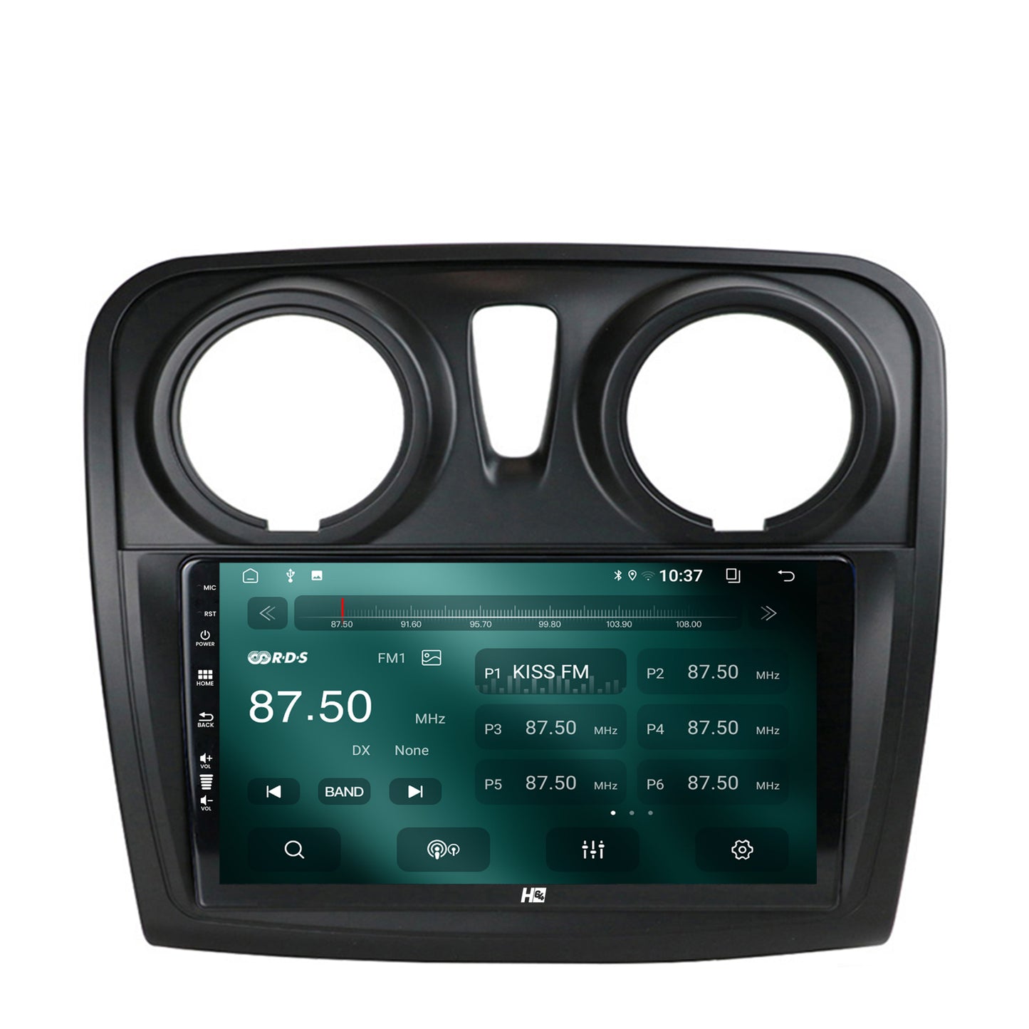Navigatie HUB64 Dacia Logan / Sandero, 2GB RAM, Android, GPS, Wi-FI, Carplay, Android Auto, USB, Bluetooth, Radio, Waze, Touchscreen, 9 inch