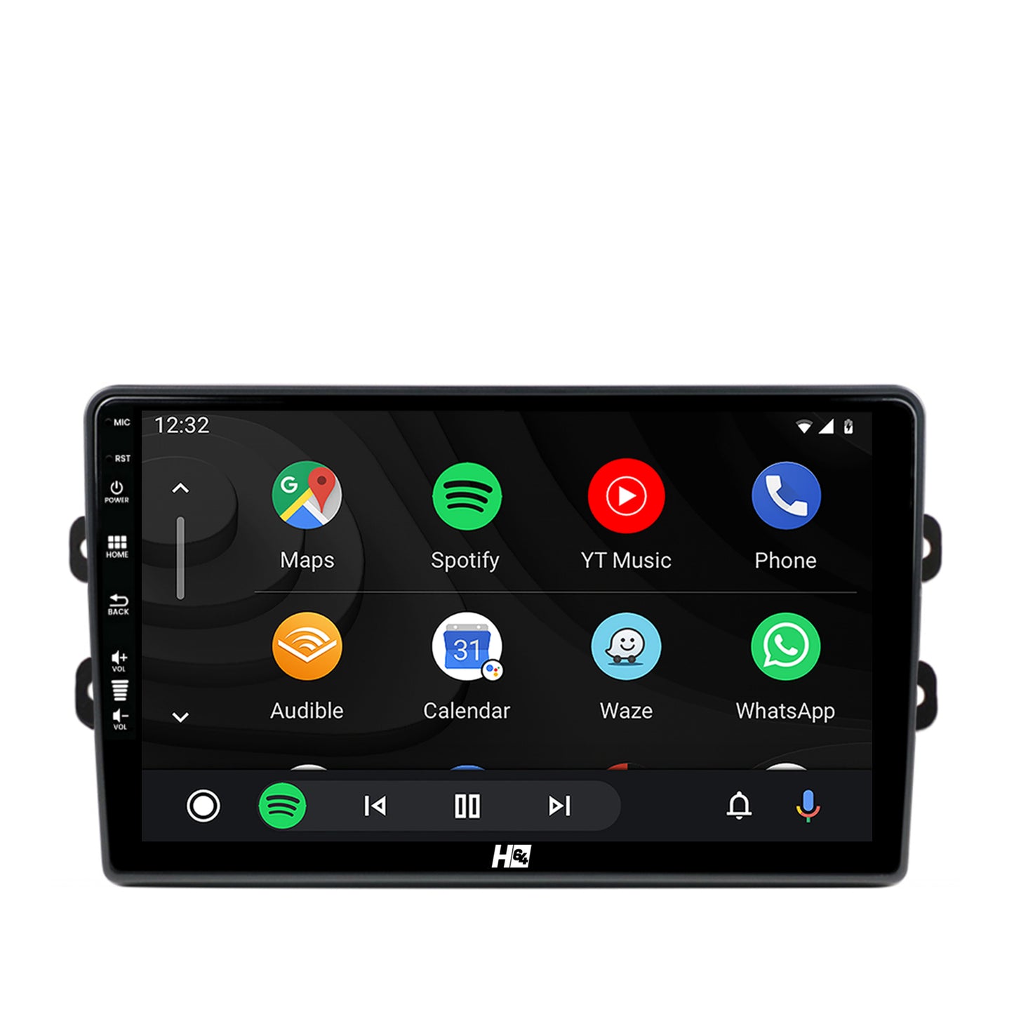 Navigatie HUB64 Dacia/Renault, 6GB RAM, Android, Octacore, Slot Sim 4G, DSP, GPS, Wi-FI, Carplay, Android Auto, USB, Bluetooth, Waze, Touchscreen, 9 Inch
