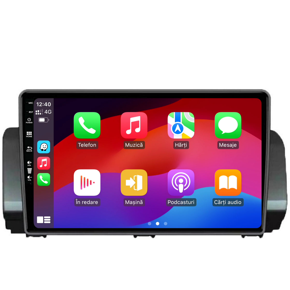 Navigatie HUB64 Dacia Sandero / Logan (2021-Prezent), 8GB RAM, Android, Octacore, Slot Sim 4G, DSP, GPS, Wi-FI, Carplay, Android Auto, USB, Bluetooth, Waze, Touchscreen, 10.1 Inch