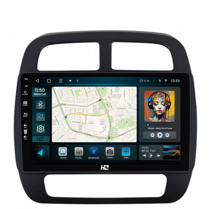 Navigatie HUB64 Dacia Spring (2021- Prezent), 2GB RAM, Android, GPS, Wi-FI, Carplay, Android Auto, USB, Bluetooth, Radio, Waze, Touchscreen, 9 inch