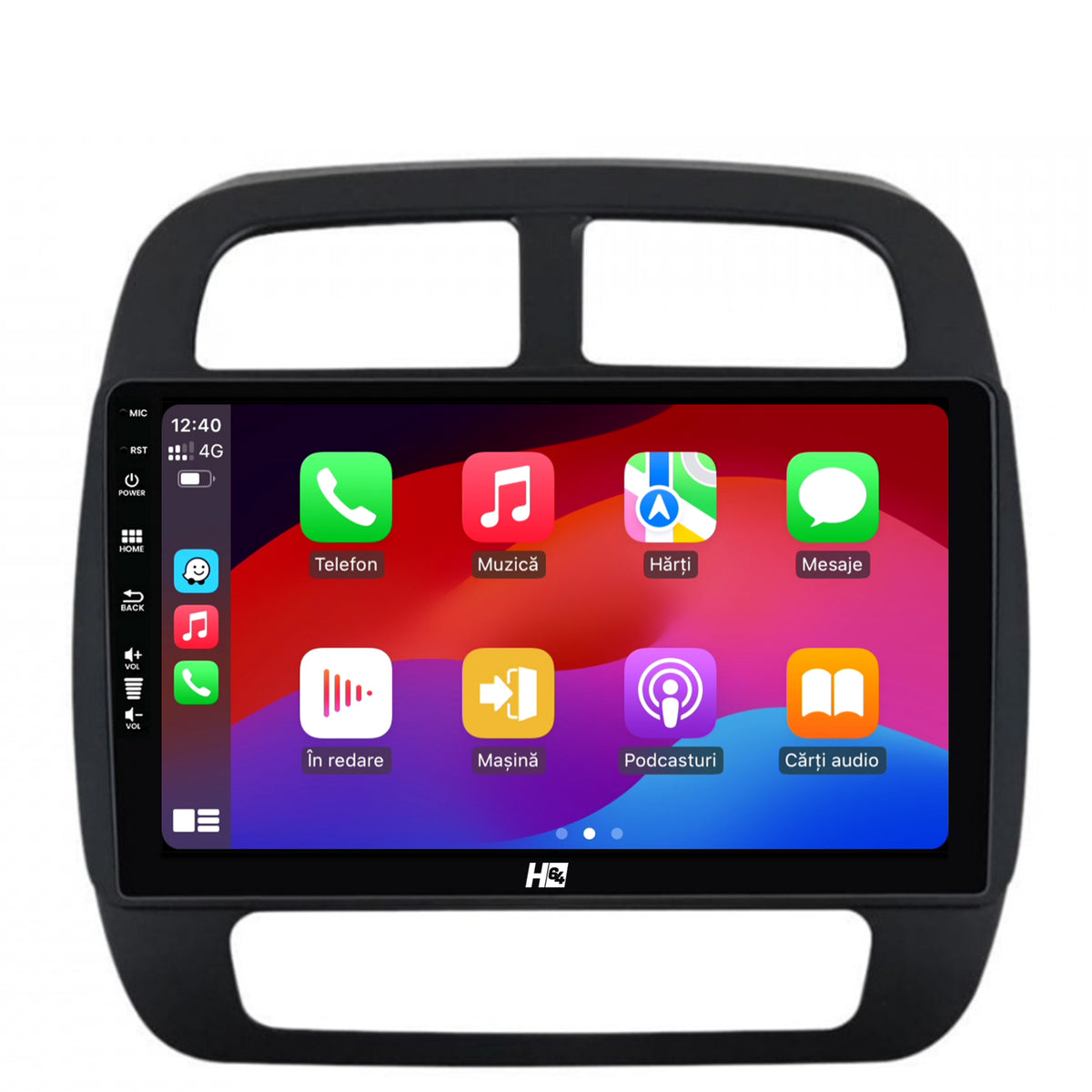 Navigatie HUB64 Dacia Spring (2021- Prezent), 4GB RAM, Android, Quadcore, DSP, GPS, Wi-FI, Carplay, Android Auto, USB, Bluetooth, Waze, Touchscreen, 9 inch