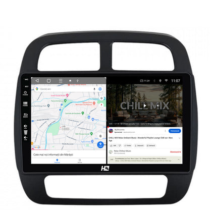 Navigatie HUB64 Dacia Spring (2021- Prezent), 6GB RAM, Android, Octacore, Slot Sim 4G, DSP, GPS, Wi-FI, Carplay, Android Auto, USB, Bluetooth, Waze, Touchscreen, 9 Inch