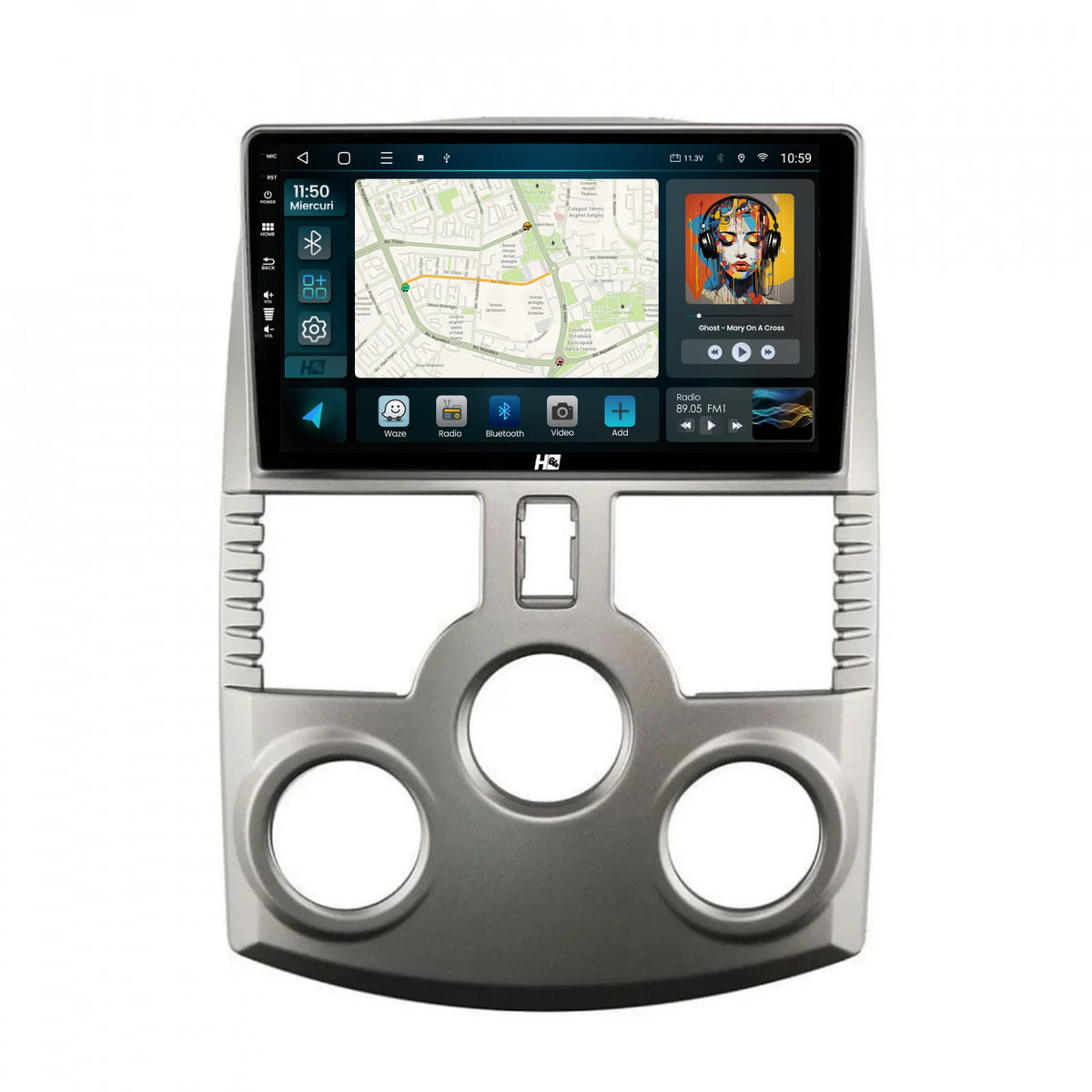 Navigatie HUB64 Daihatsu Terios (2005+), 4GB RAM, Android, Quadcore, DSP, GPS, Wi-FI, Carplay, Android Auto, USB, Bluetooth, Waze, Touchscreen, 9 inch