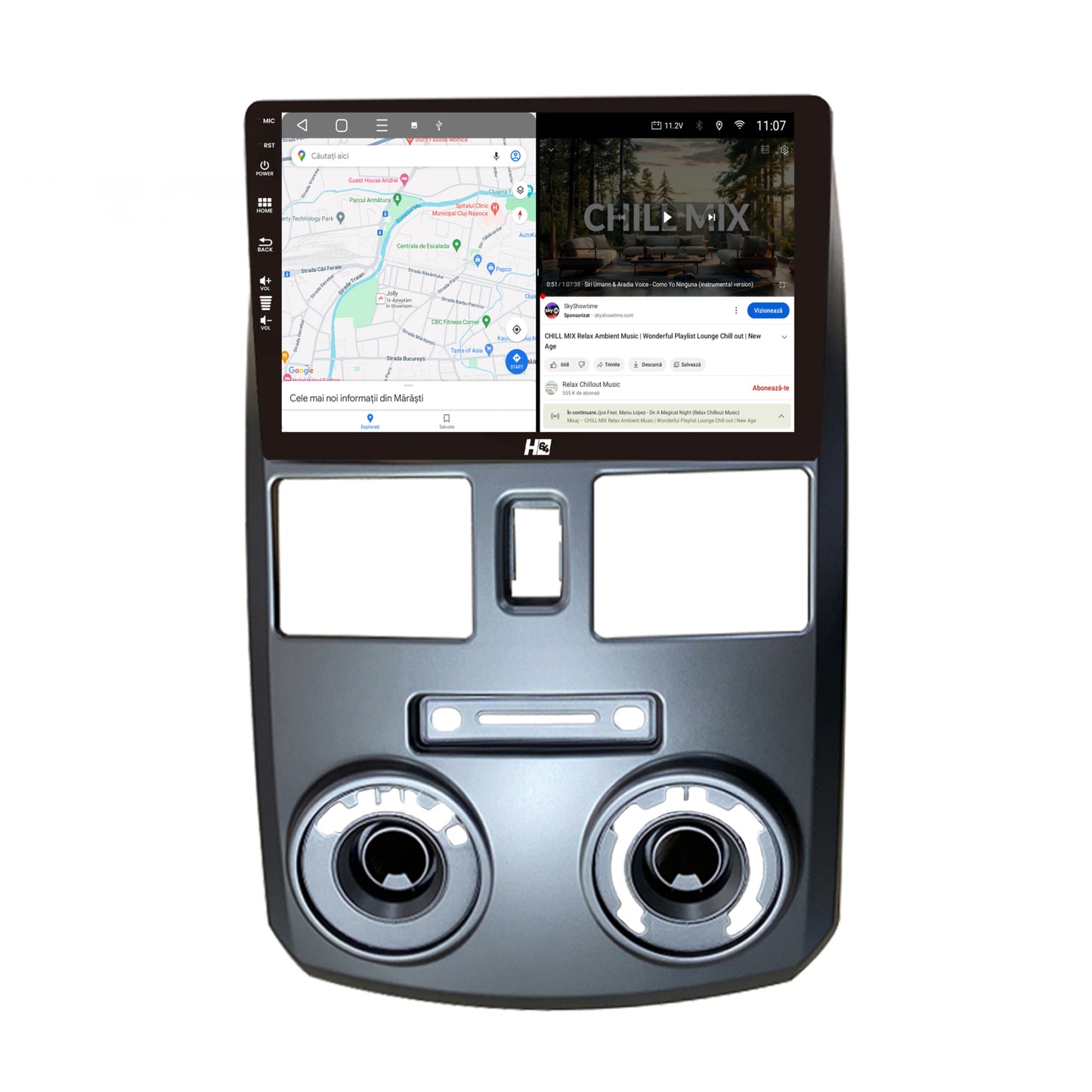 Navigatie HUB64 Daihatsu Terios (2005+), 8GB RAM, Android, Octacore, Slot Sim 4G, DSP, GPS, Wi-FI, Carplay, Android Auto, USB, Bluetooth, Waze, Touchscreen, 9 Inch
