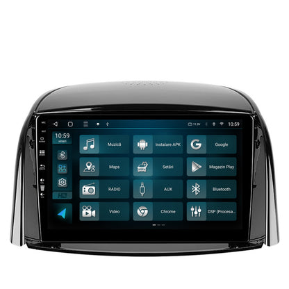 Navigatie HUB64 Renault Koleos (2009-2016), 4GB RAM, Android, Quadcore, DSP, GPS, Wi-FI, Carplay, Android Auto, USB, Bluetooth, Waze, Touchscreen, 9 inch