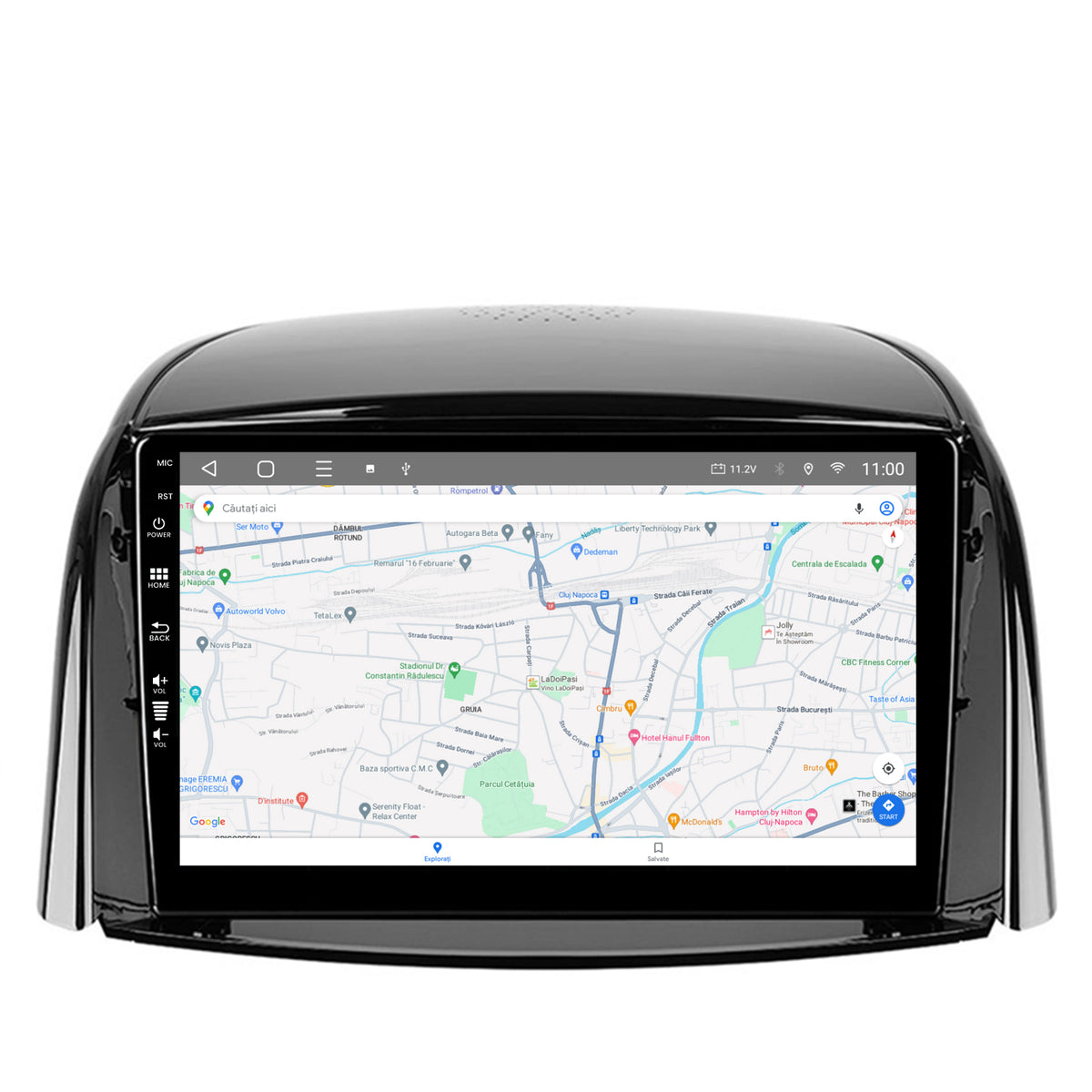 Navigatie HUB64 Renault Koleos (2009-2016), 8GB RAM, Android, Octacore, Slot Sim 4G, DSP, GPS, Wi-FI, Carplay, Android Auto, USB, Bluetooth, Waze, Touchscreen, 9 Inch