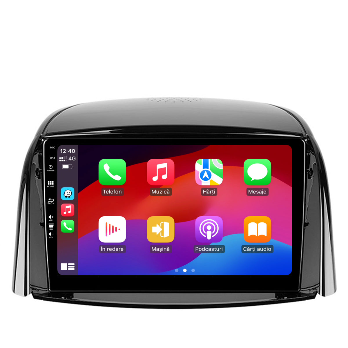 Navigatie HUB64 Renault Koleos (2009-2016), 8GB RAM, Android, Octacore, Slot Sim 4G, DSP, GPS, Wi-FI, Carplay, Android Auto, USB, Bluetooth, Waze, Touchscreen, 9 Inch
