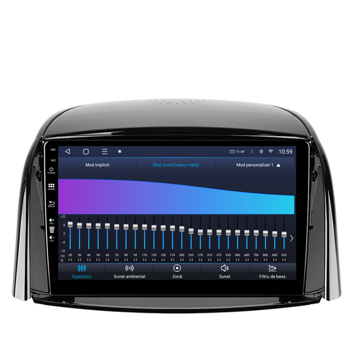 Navigatie HUB64 Renault Koleos (2009-2016), 8GB RAM, Android, Octacore, Slot Sim 4G, DSP, GPS, Wi-FI, Carplay, Android Auto, USB, Bluetooth, Waze, Touchscreen, 9 Inch