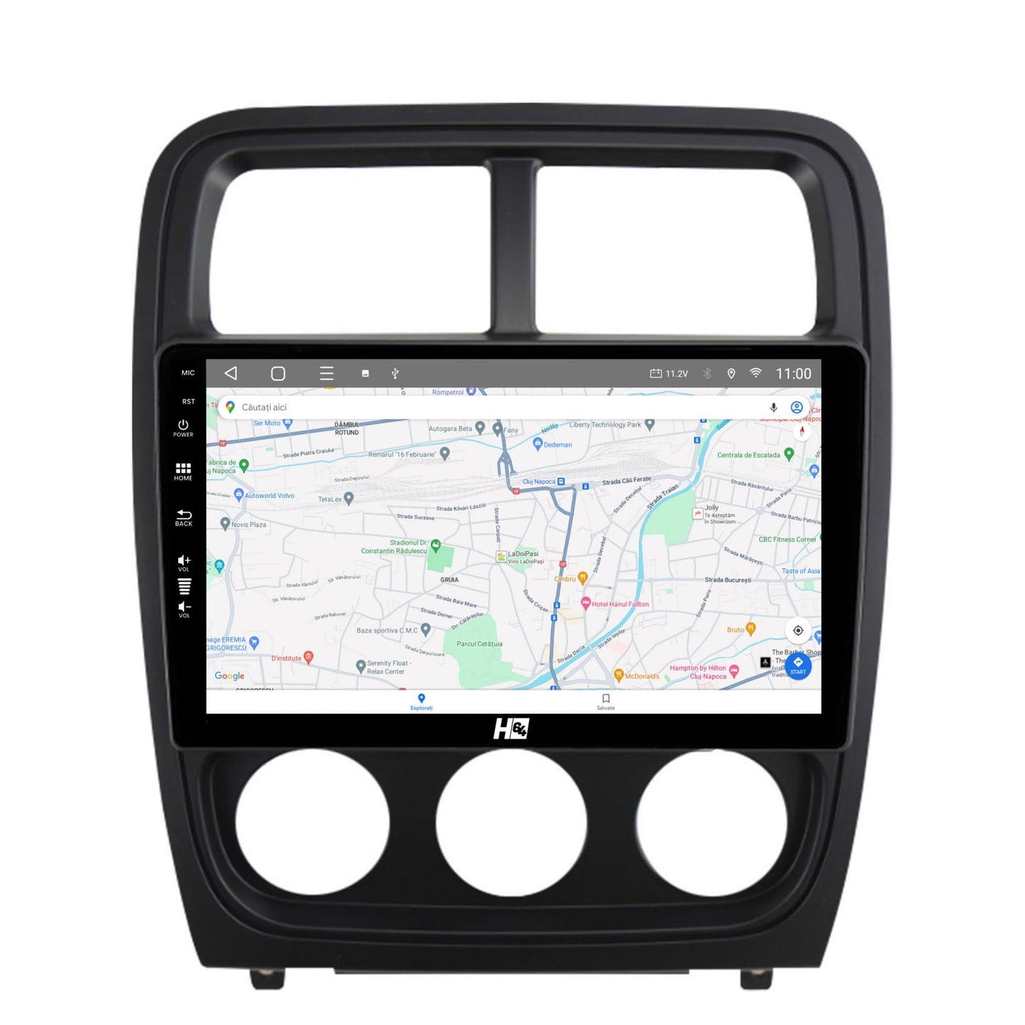 Navigatie HUB64 Dodge Caliber (2010-2012), 4GB RAM, Android, Quadcore, DSP, GPS, Wi-FI, Carplay, Android Auto, USB, Bluetooth, Waze, Touchscreen, 9 inch