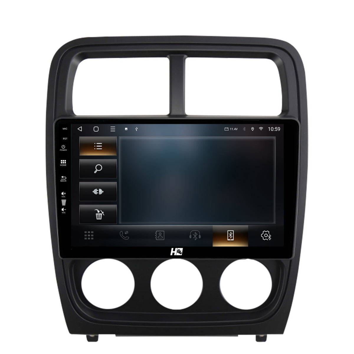 Navigatie HUB64 Dodge Caliber (2010-2012), 4GB RAM, Android, Quadcore, DSP, GPS, Wi-FI, Carplay, Android Auto, USB, Bluetooth, Waze, Touchscreen, 9 inch
