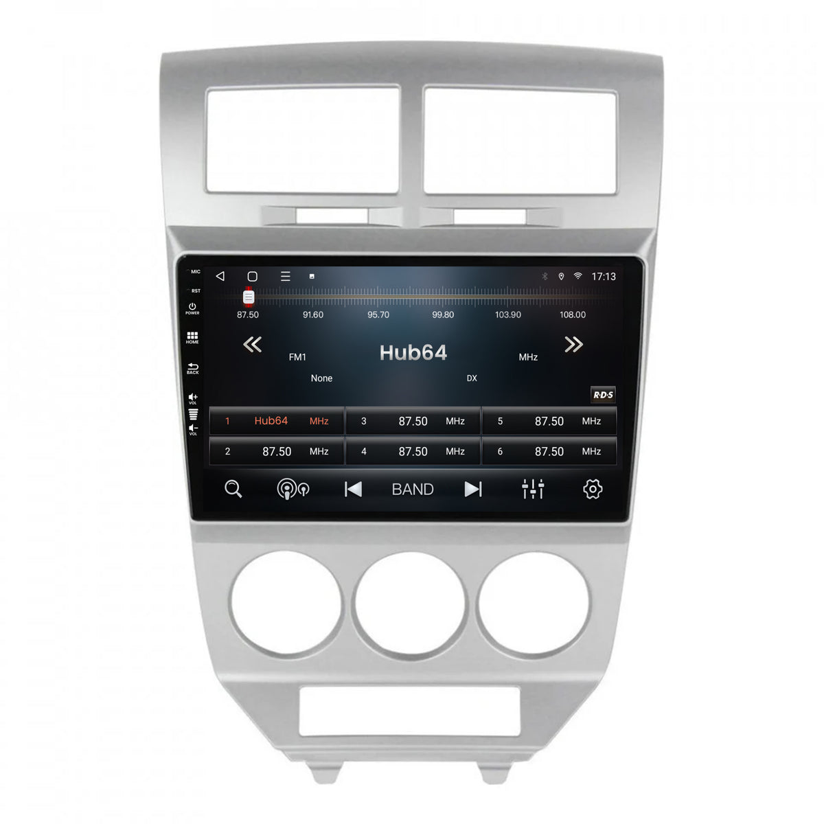Navigatie HUB64 Dodge Caliber (2006-2010), 8GB RAM, Android, Octacore, Slot Sim 4G, DSP, GPS, Wi-FI, Carplay, Android Auto, USB, Bluetooth, Waze, Touchscreen, 10.1 Inch