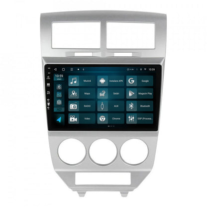 Navigatie HUB64 Dodge Caliber (2006-2010), 8GB RAM, Android, Octacore, Slot Sim 4G, DSP, GPS, Wi-FI, Carplay, Android Auto, USB, Bluetooth, Waze, Touchscreen, 10.1 Inch